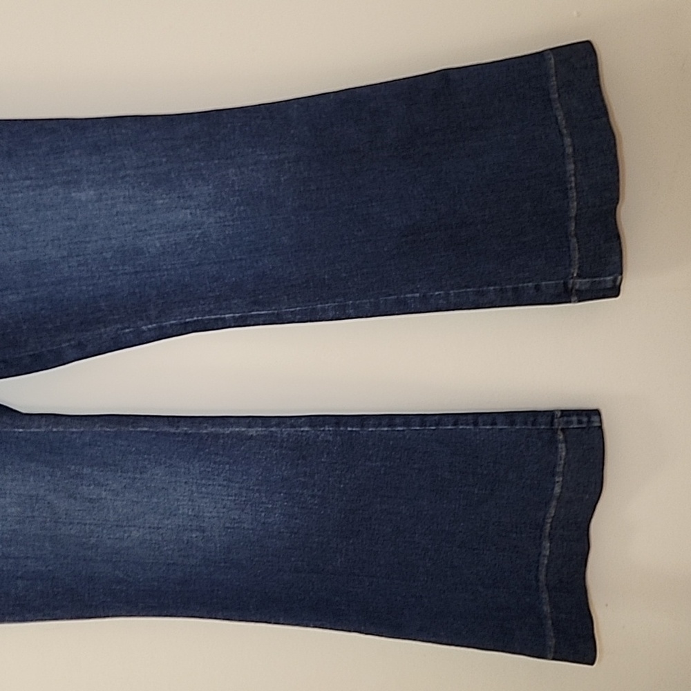 SPANX shape EveryWear Flare Jeans pull-on style with patch pockets Size XL - Picture 9 of 16